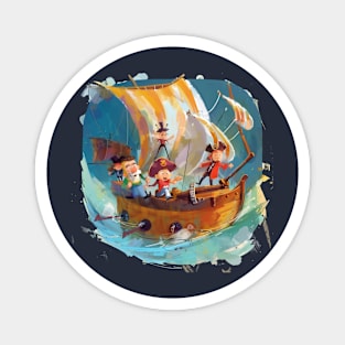 Cartoon Pirates Magnet